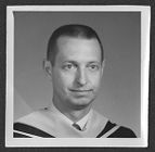 Frank Motley in academic robes